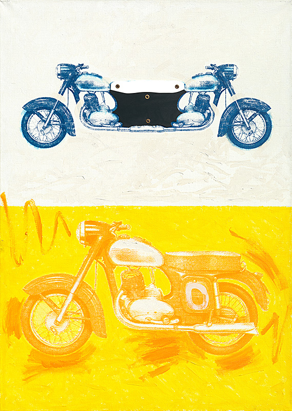 Pavel Choma: Motorka JAWA, B, 1999, Oravská galéria, Dolný Kubín