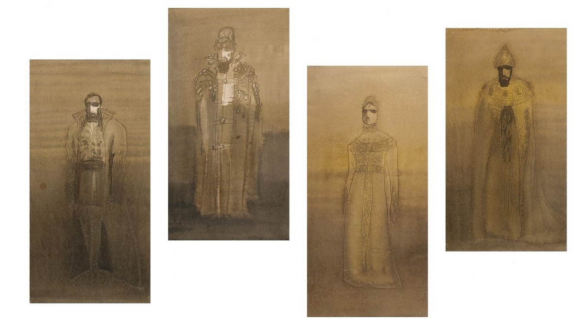 Kostýmové návrhy k inscenácii Boris Godunov zo zbierok Slovenskej národnej galérie