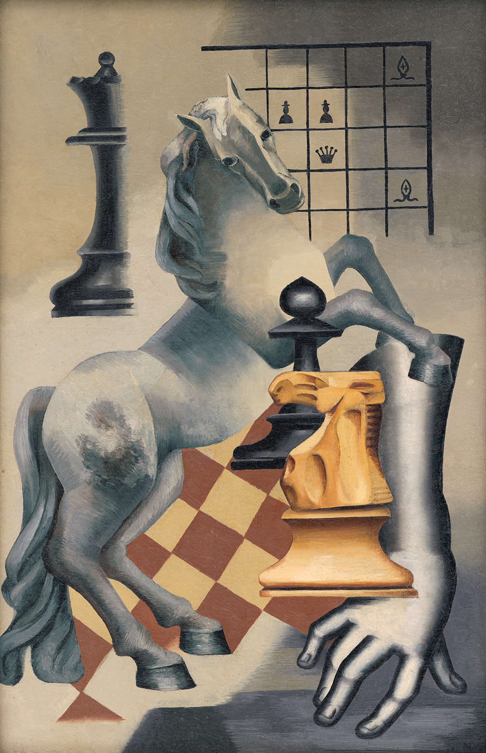 Ester Šimerová-Martinčeková – Šachová kompozícia, 1931, Slovenská národná galéria